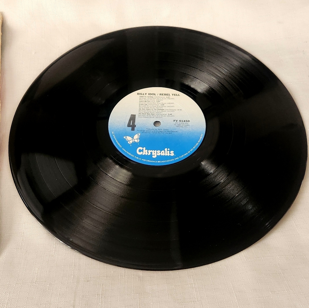 BILLY IDOL Rebel Yell Vinyl LP 1983 Chrysalis Records FV 41450 Lyric Punk Rock - Picture 7 of 10